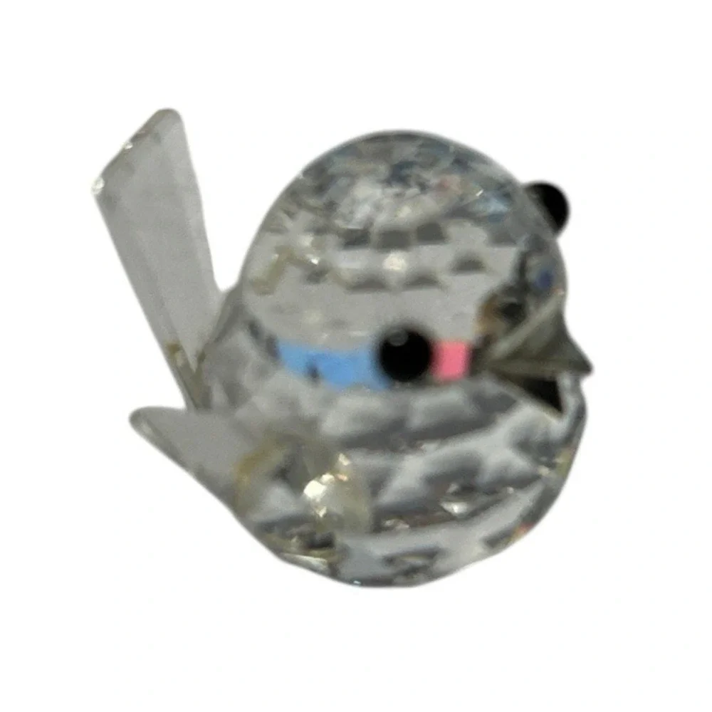 Swarovski Crystal *Sparrow * Mint Retired Frosted Metal Beak 1.5